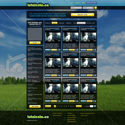 Create the next website design for tutalento.co