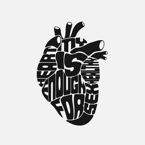 t-shirt illustration - my heart is healthy enough for sex