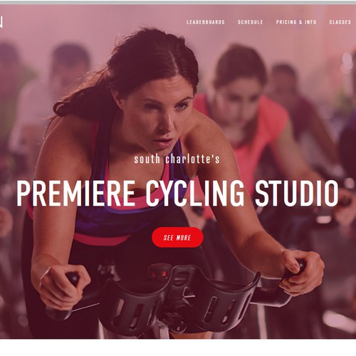 Cycling Studio/Gym Website - CoreRev, SC