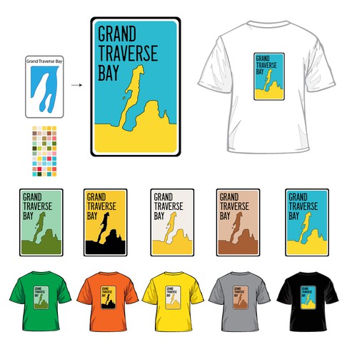 Alternative Design Grand Traverse Bay T-shirt