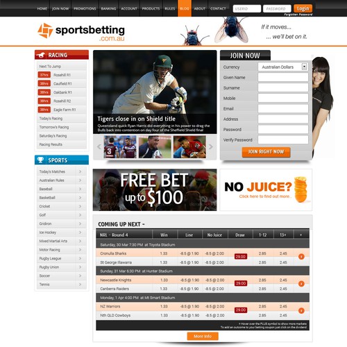 Website Design Sportsbetting