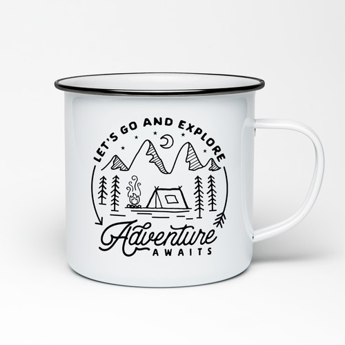 Outdoor/Adventure Enamel Cup