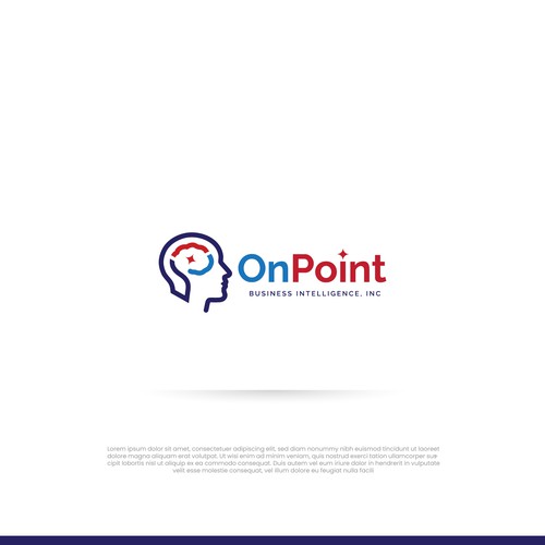 Bold logo concept for Onpoint Business Intelligence Inc.