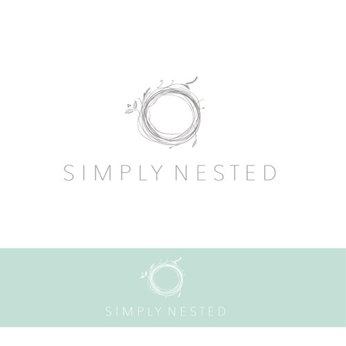 Create a sophisticated logo for Simply Nested, an interior design blog and consulting service