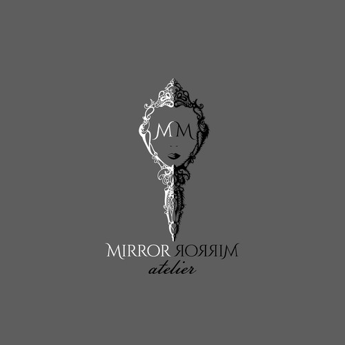 Fairytale mirror logo design for makeup studio 