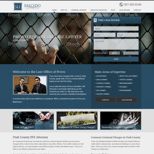 Redesign for Criminal Defense Law Firm