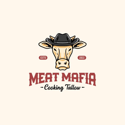 Character logo for meat shop