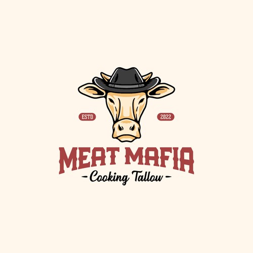 Character logo for meat shop