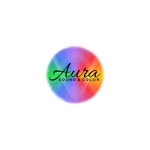 Aura Sound & Color Logo Design