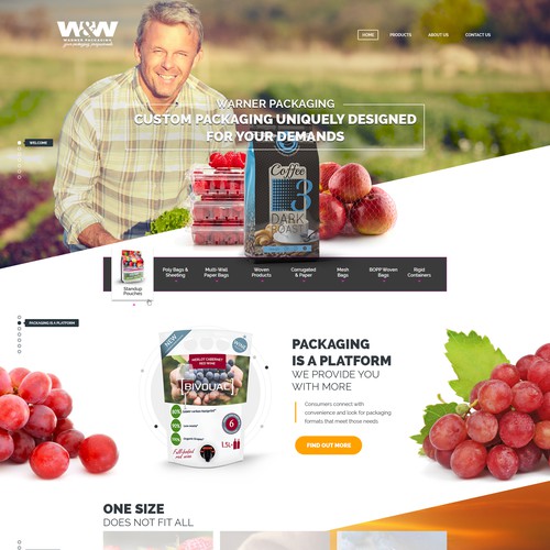 Warner Packaging Web Designs