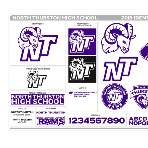 Ram logos for high school rebrand