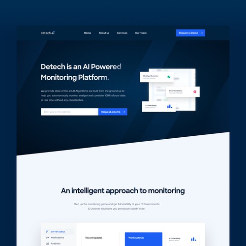 Website design for Detech