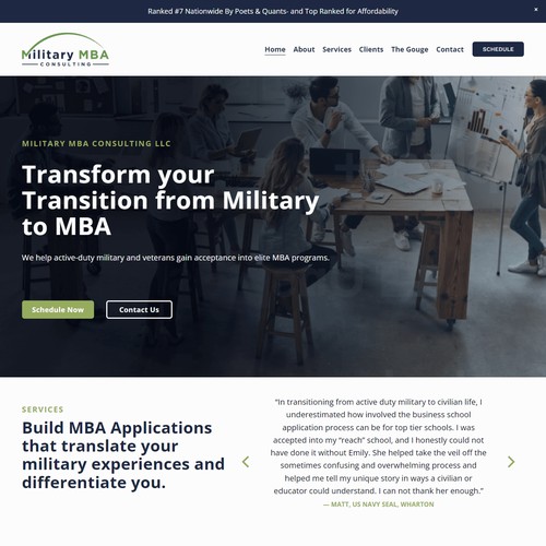 Military MBA Consulting