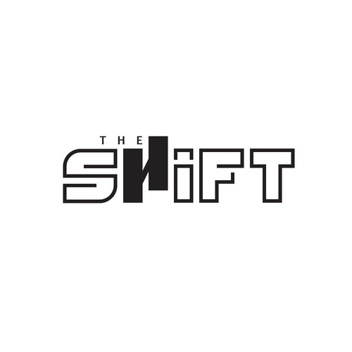 shift logo with the letter 'H' illustrated as if shifted.
