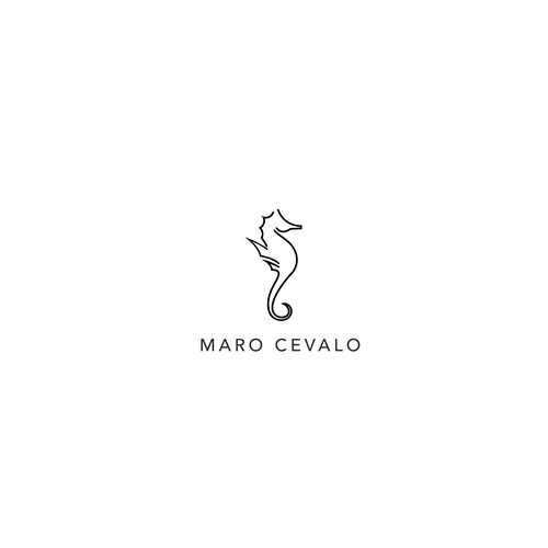 Seahorse logo - Chic design meets styled minimalism