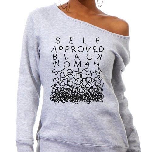Self Approved Black Woman tshirt design