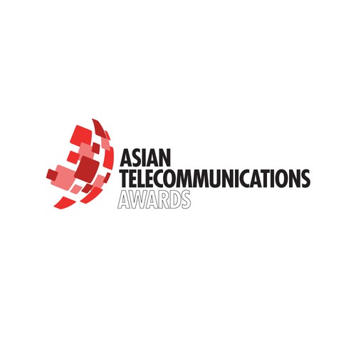 Bold logo for telecommunications awards