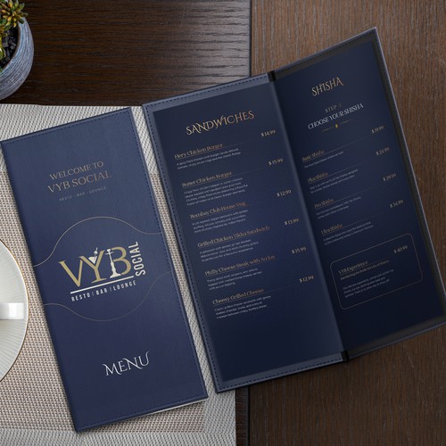 Luxury Menu Card Design