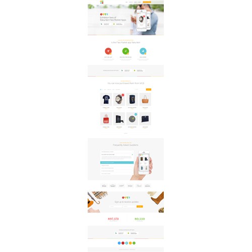 Website design for RAKUTEN RAKUMA