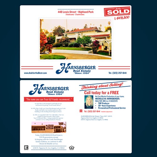 Historical / Modern REAL Estate "SOLD" PostCard Design NEEDED!!