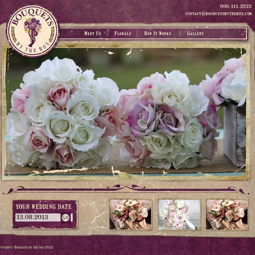 New website design wanted for Bouquets By The Box