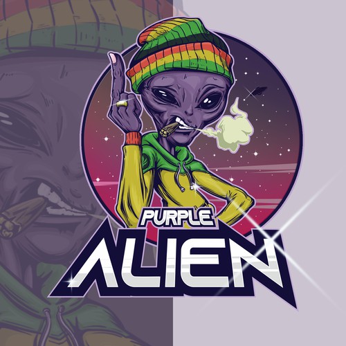 Purple alien