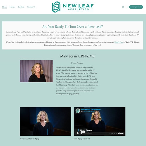 Search Engine Optimization for New Leaf Aesthetics