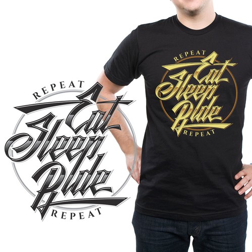 Slogan Eat Sleep Ride Repeat