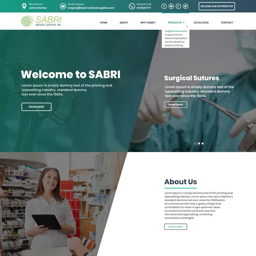 Web Page Design For "Sabri"