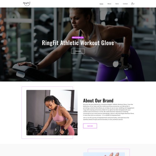 RingFit Athletic | Custom Squarespace Website Design for Fitness Brand