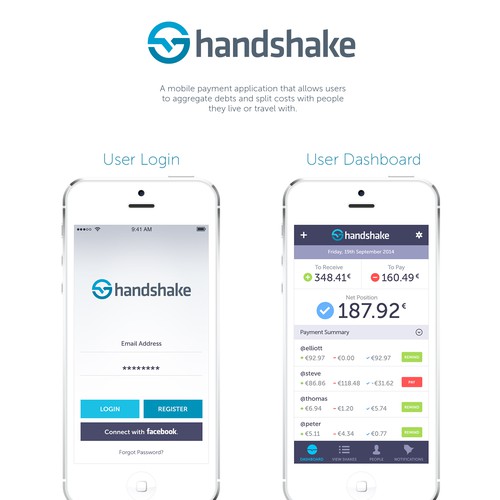 Shake To Pay Me mobile app