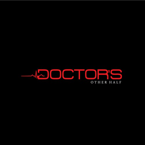 Create a catchy simple logo that captures a unique perspective of becoming a doctor