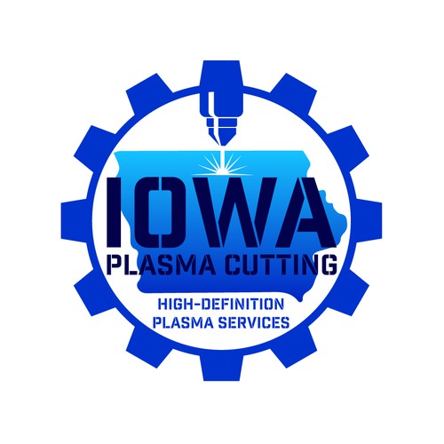 Logo for a plasma cutting business
