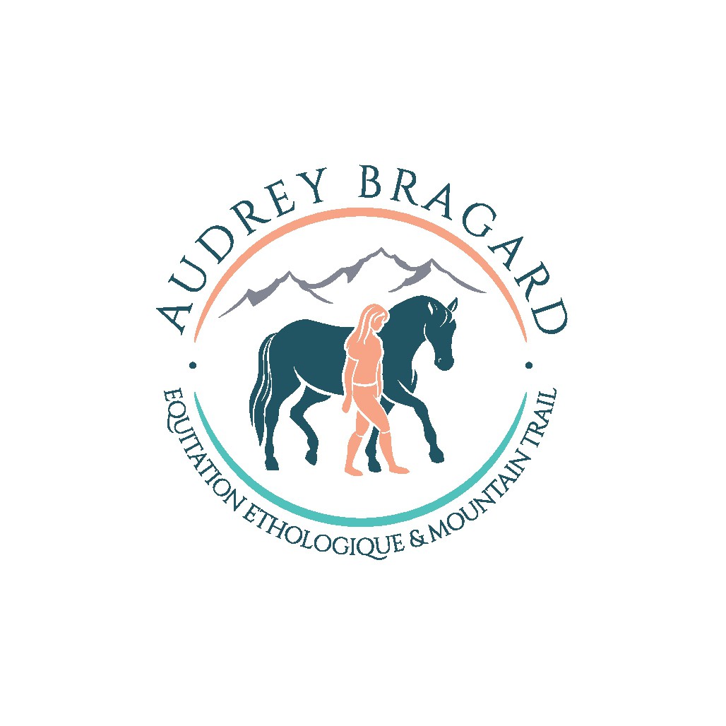 Logo design, original ou doux représentant un cheval ou la complicité femme/cheval