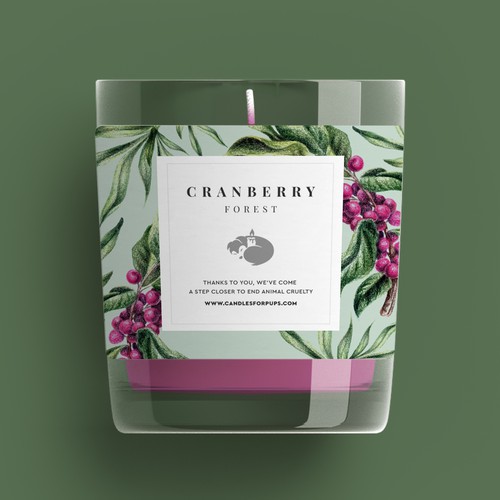 Cranberry Forest - candle design