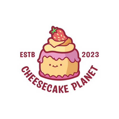 Playful Logo For Cheesecake Planet