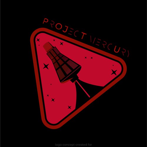 Retro logo concept for a space company