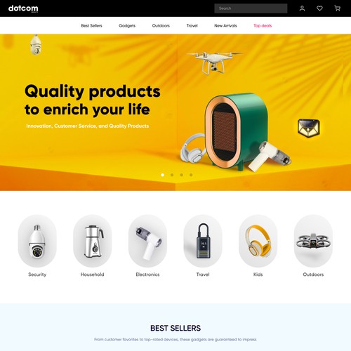 Contest 1: Dotcom Products Website Design