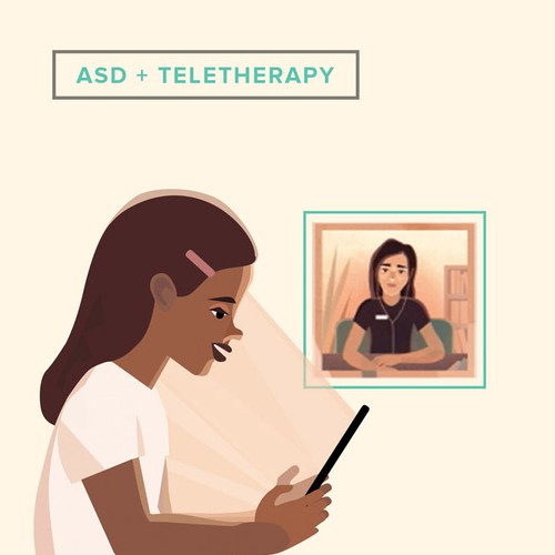 Autism Teletherapy Ebook Design for Dotcom.com