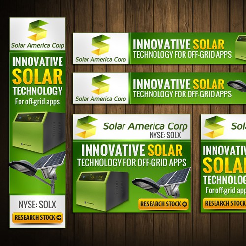 Solar America Corp needs a new banner ad