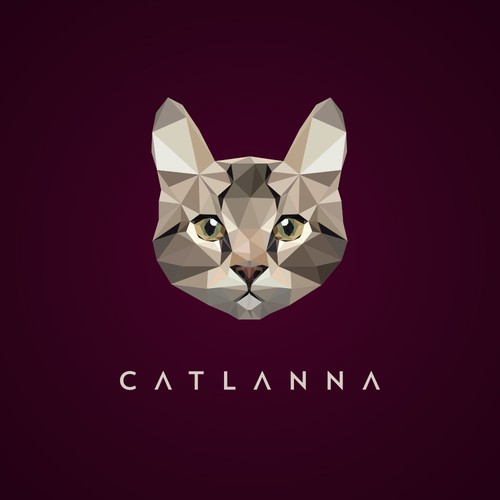 Geometric Cat Logo