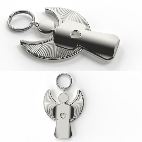 Design a guardian angle keyring