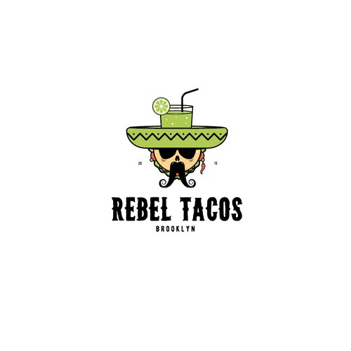 Rebel Logo for Cocktail&Tacos Bar