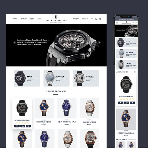 Responsive watches online shop