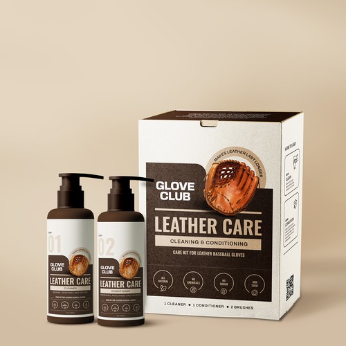Modern Packaging Design for the Ultimate Leather Care Kit