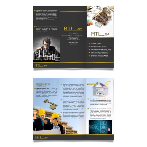brochure design per IMMOBILIARE M.T.L. S.a.s. di Tavellin Riccardo & C.