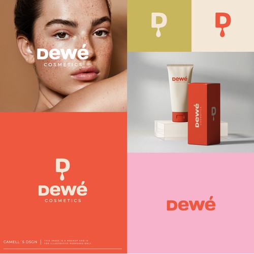 Fun and colorful logo for a skincare brand