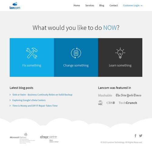 Website design for Lancom