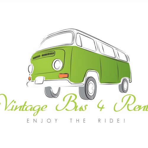 Create an awesome logo for our Vintage Bus rental company on Ibiza!