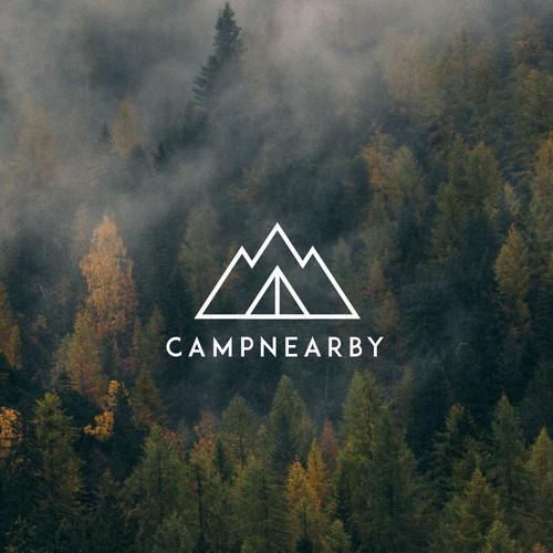 Minimal logo for a Camping Website